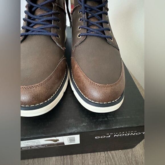 London Fog Men’s Boots Size 10M Brown Color New - Picture 3 of 3